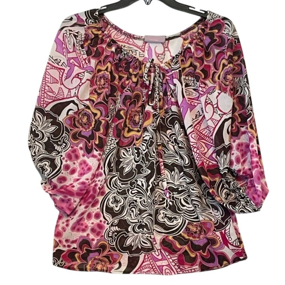 Romeo‎ & Juliet Couture Small Printed Boho Blouse
